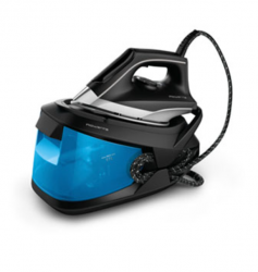 Rowenta. Plancha Vapor VR8324U1, 1500W, 1.7L, Negro/Azul 