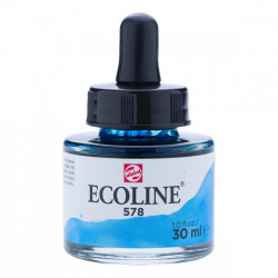 Royal Talens Tinta Acuarela para Arte Ecoline, 30ml, Azul Celeste, No. 578 