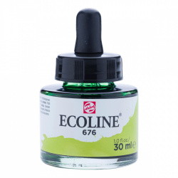 Royal Talens Tinta Acuarela con Gotero Ecoline, 30ml, Verde Hierba No. 676 