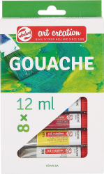 Royal Talens Set de Pinturas Gouache Art Creation, 12ml, Caja con 8 Colores 