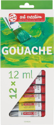 Royal Talens Set de Pinturas Gouache Art Creation, 12ml, Caja con 12 Colores 