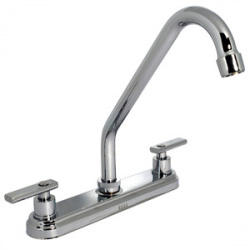 Rugo Llave Mezcladora para Cocina 8-D, 8”, 8 kg/cm², Cromo 