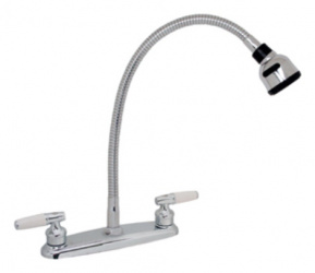 Rugo Llave Mezcladora para cocina 8-IPF, 8”, 600 gr/cm², Cromo 