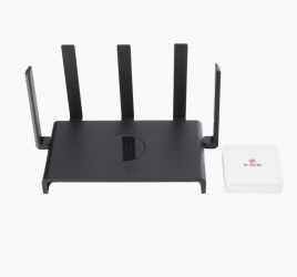 Ruijie Router KIT3-VPON-MESH MU-MIMO, Wi-Fi 6, 4 x RJ-45, 2402 Mbit/s WLAN, Inalámbrico, Doble Banda 2.4/5 GHz, 5 Antenas Externas, de 5 dBi 