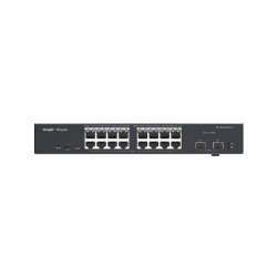 Switch Ruijie Gigabit Ethernet RG-ES218GC-P, 16 Puertos PoE 10/100/1000Mbps + 2 SFP, 36 Gbit/s, 8.000 Entradas - Administrable 