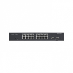 Switch Ruijie Gigabit Ethernet RG-ES218GC-P, 16 Puertos PoE 10/100/1000Mbps + 2 SFP, 36 Gbit/s, 8.000 Entradas - Administrable 
