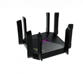 Ruijie Router con Sistema de Red Wi-Fi en Malla RG-EW6000GX, 4 x RJ-45, 4804 Mbit/s WLAN, Doble Banda 2.4/5 GHz, Wi-Fi 6, 8 Antenas Externas de 5 dBi, 1 Pieza 