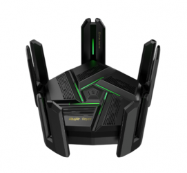 Ruijie Router Gaming RG-EW7200BE Pro Firewall, Wi-Fi 7, 5 x RJ-45 1300 Mbit/s WLAN, Inalámbrico, Doble Banda 2.4/5 GHz, 8 Antenas Externas, de 6 dBi 