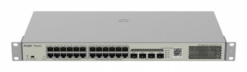 Switch Ruijie RG-NBS3100-24GT4SFP-P-V2, 24 Puertos Gigabit Ethernet 10/100/1000 24 x PoE+ 370W, 4 Puertos SFP, 56 Gbit/s, 8000 Entradas, Administrado  