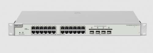 Switch Ruijie RG-NBS3200-24GT4XS-P-V2, 24 Puertos Gigabit Ethernet 10/100/1000 24 x No disponible 370W, 128 Gbit/s, 16000 Entradas, Administrado 