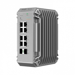 Switch Ruijie Gigabit Ethernet RG-NIS3100-8GT2SFP-HP, 8 Puertos 10/100/1000Mbps, 2 Puertos SFP,  128Gbit/s, 16.000 Entradas - Administrable 