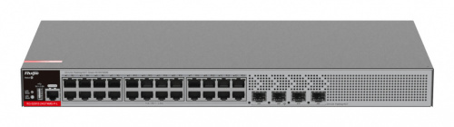 Switch Ruijie RG-S2915-24GT4MS-P-L, 24 Puertos Gigabit Ethernet 10/100/1000 24 x PoE+ 403W 24 x PoE+ 403W, 4 Puertos SFP, 52 Gbit/s, 16000 Entradas, Administrado 