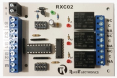 Ruiz Electronics Tarjeta para Control De Esculsas RXC02, 2 Puertas 