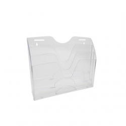 Sablon Organizador de Pared Plástico 306.3233CR, 3 Secciones, Transparente 