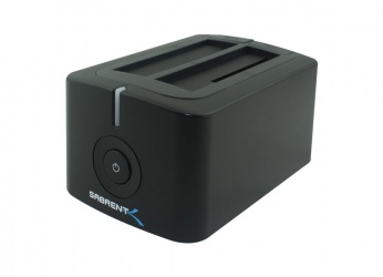 Sabrent EC-HDD2 Docking Station para 2 Discos Duros 2.5/3.5'', max. 3TB, SATA III, USB 3.0, Negro 