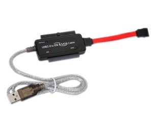 Sabrent Adaptador USB 2.0 - IDE/SATA, Negro 