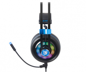SADES Audífonos Gamer Armor, Alámbrico, 2.2 Metros, USB-A, Negro/Azul 