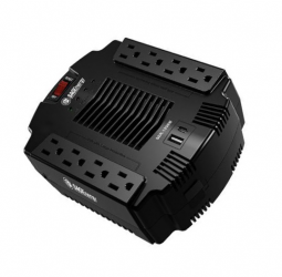 Regulador SAGLite SER-1200W, 120kW, 2.400VA, Entrada 120V, Salida 120V, 8 Salidas 