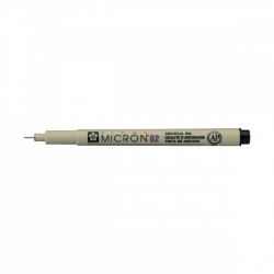 Sakura Estilógrafo Pigma Micron 02, 0.3mm, Negro 