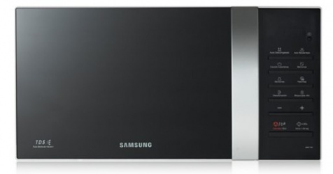 Samsung Horno de Microondas AME116V/XAX, 1.1 Pies Cúbicos, 1050W, Negro/Plata 