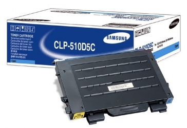 Toner Samsung CLP-510D5C Cian, 5000 Páginas, para CLP-510/CLP-510N 