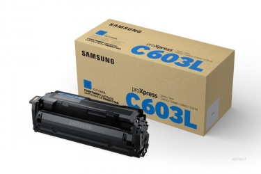 Toner Samsung CLT-C603L Alto Rendimiento Cian, 10.000 Páginas 
