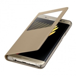 Samsung Funda S View Standing para Galaxy Note 7, Oro 