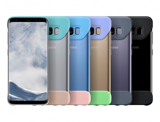 Samsung Funda 2Piece Cover para Galaxy S8, Azul/Rosa 