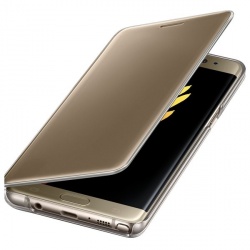 Samsung Funda S-View Cover para Galaxy Note 7, Oro 