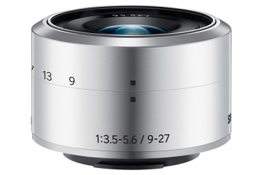 Samsung Lente de Vista Gran Angular para NX Mini 9-27mm, 3.5 - 5.6, Plata 