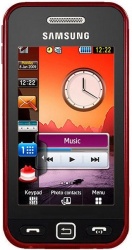 Samsung GT-S5233, 3'', Bluetooth, USB 2.0, Rojo 