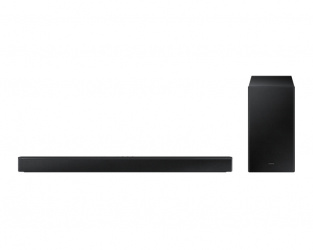 Samsung Barra de Sonido con Subwoofer HW-B450/ZX, Bluetooth, Inalámbrico, 2.1 Canales, 300W RMS, Negro 