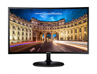 Monitor Curvo Samsung LC24F390FHL LED 23.5'', Full HD, FreeSync, HDMI, Negro — Incluye Soporte Ergotron para Monitor 