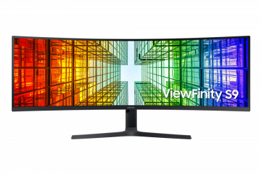 Monitor Curvo Samsung Viewfinity S95UA QLED 49'', Dual Quad HD, Ultra Wide, 120Hz, HDMI, Bocinas Integradas, Negro 