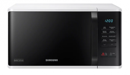 Samsung Horno de Microondas Quick Defrost, 0.8 Pies Cúbicos, 750W, 23 Litros, Blanco 