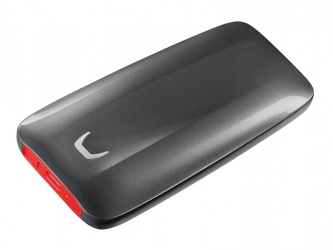 SSD Externo Samsung X5, 2TB, USB A, Negro/Rojo 