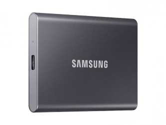 SSD Externo Samsung T7, 1TB, USB-C, Gris  