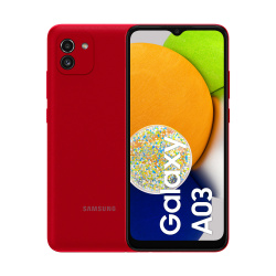 Samsung Galaxy A03 6.5” Dual SIM, 64GB, 4GB RAM, Rojo 