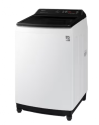 Samsung Lavadora de Carga Superior WA19CG6442BWAX, 19kg Lavado, Negro/Blanco 
