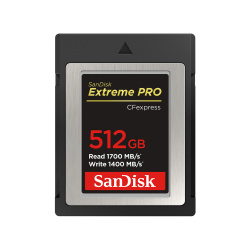 Memoria Flash SanDisk Extreme Pro, 512GB CFexpress MLC NAND Clase 10 