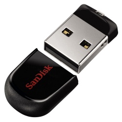 Memoria USB SanDisk Cruzer Fit, 4GB, USB 2.0, Negro 
