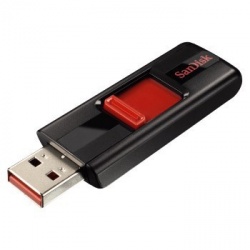 Memoria USB SanDisk Cruzer, 64GB, USB 2.0, Negro 