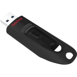 Memoria USB SanDisk Ultra, 128GB, USB A 3.0, Negro 