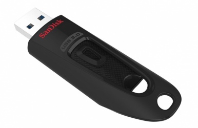 Memoria USB SanDisk Ultra, 256GB, USB A 3.0, Negro 