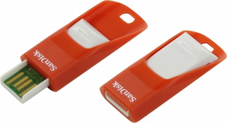 Memoria USB SanDisk Cruzer Edge Z51, 16GB, USB 2.0, Rojo/Gris 