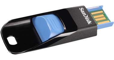 Memoria USB SanDisk Cruzer Edge, 4GB, USB-A 2.0, Lectura 15 MB/s, Escritura 10MB/s, Negro/Azul 