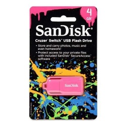 Compra Memoria USB SanDisk Cruzer Neon, 4GB, USB 2.0, Rosa SDCZ52N-004G ...