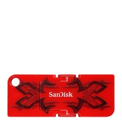 Memoria USB SanDisk Cruzer Pop, 8GB, USB 2.0, Negro/Rojo 