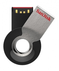 Memoria USB SanDisk Cruzer Orbit, 16GB, USB 2.0, Negro/Plata 