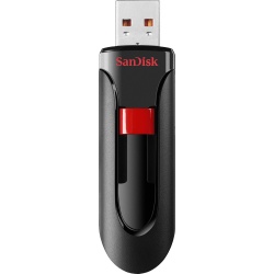 Memoria USB SanDisk Cruzer Glide, 256GB, USB A 2.0, Negro/Rojo 